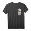 Malteser Maltese Brust-Tasche Pocket Hundebesitzer T-Shirt – Perfektes Geschenk für Hundeliebhaber & Züchter, ideal für Hundeschule & Spaziergänge