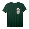 Malteser Maltese Brust-Tasche Pocket Hundebesitzer T-Shirt – Perfektes Geschenk für Hundeliebhaber & Züchter, ideal für Hundeschule & Spaziergänge