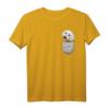Malteser Maltese Brust-Tasche Pocket Hundebesitzer T-Shirt – Perfektes Geschenk für Hundeliebhaber & Züchter, ideal für Hundeschule & Spaziergänge