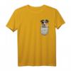 Australian Shepherd Brust-Tasche T-Shirt – Perfektes Geschenk für Hundebesitzer, Hundeliebhaber und Züchter