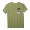 Australian Shepherd Brust-Tasche T-Shirt – Perfektes Geschenk für Hundebesitzer, Hundeliebhaber und Züchter