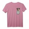 Australian Shepherd Brust-Tasche T-Shirt – Perfektes Geschenk für Hundebesitzer, Hundeliebhaber und Züchter