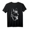 Porträt Deutscher Schäferhund - Hundebesitzer T-Shirt für Hundeliebhaber, Herrchen & Frauchen, perfekte Geschenkidee für Hundeschule & Spaziergänge