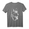Porträt Deutscher Schäferhund - Hundebesitzer T-Shirt für Hundeliebhaber, Herrchen & Frauchen, perfekte Geschenkidee für Hundeschule & Spaziergänge