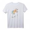 Englischer Windhund T-Shirt mit Blumen-Umriss – Perfektes Geschenk für Hundeliebhaber, Herrchen und Frauchen