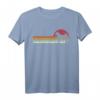 Sonnenuntergang Akita Distressed Hundemotiv T-Shirt – Perfekt für Hundeliebhaber, Züchter & Hundeschule, tolles Geschenk für Herrchen und Frauchen