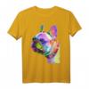 Frenchie Französische Bulldogge Pop Art Porträt T-Shirt – Perfektes Geschenk für Hundeliebhaber, Züchter und Herrchen/Frauchen