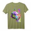 Frenchie Französische Bulldogge Pop Art Porträt T-Shirt – Perfektes Geschenk für Hundeliebhaber, Züchter und Herrchen/Frauchen