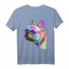 Frenchie Französische Bulldogge Pop Art Porträt T-Shirt – Perfektes Geschenk für Hundeliebhaber, Züchter und Herrchen/Frauchen