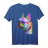 Frenchie Französische Bulldogge Pop Art Porträt T-Shirt – Perfektes Geschenk für Hundeliebhaber, Züchter und Herrchen/Frauchen