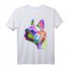Frenchie Französische Bulldogge Pop Art Porträt T-Shirt – Perfektes Geschenk für Hundeliebhaber, Züchter und Herrchen/Frauchen