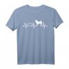 EKG Herzschlag Akita Inu Ken T-Shirt – Liebe zum japanischen Hund, perfekt für Hundebesitzer, Züchter & Hundeschulbesucher