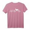 EKG Herzschlag Akita Inu Ken T-Shirt – Liebe zum japanischen Hund, perfekt für Hundebesitzer, Züchter & Hundeschulbesucher