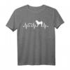 EKG Herzschlag Akita Inu Ken T-Shirt – Liebe zum japanischen Hund, perfekt für Hundebesitzer, Züchter & Hundeschulbesucher