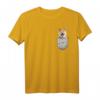 Akita Inu Ken Japanischer Brust-Tasche Hundebesitzer T-Shirt - Perfektes Geschenk für Hundeliebhaber, Herrchen & Frauchen