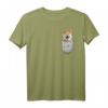 Akita Inu Ken Japanischer Brust-Tasche Hundebesitzer T-Shirt - Perfektes Geschenk für Hundeliebhaber, Herrchen & Frauchen