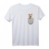 Akita Inu Ken Japanischer Brust-Tasche Hundebesitzer T-Shirt - Perfektes Geschenk für Hundeliebhaber, Herrchen & Frauchen