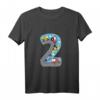 Kinder Geburtstagsshirt 2 Jahre mit Auto & Fahrzeugmotiven – Geburtstagsoutfit für Jungen, Bagger, Polizei, Feuerwehr & Traktor