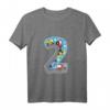Kinder Geburtstagsshirt 2 Jahre mit Auto & Fahrzeugmotiven – Geburtstagsoutfit für Jungen, Bagger, Polizei, Feuerwehr & Traktor