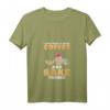 Damen T-Shirt 'Ich will nur Kaffee trinken und Dinge backen' mit Katzen – Perfekt für Bäckerinnen, Kaffeeliebhaberinnen und Katzenfans
