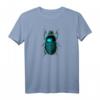 Skarabäus Käfer T-Shirt mit blaugrünem Insektenmuster – Perfektes Geschenk für Entomologen, Käfersammler und Insektenliebhaber