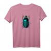 Skarabäus Käfer T-Shirt mit blaugrünem Insektenmuster – Perfektes Geschenk für Entomologen, Käfersammler und Insektenliebhaber