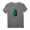 Skarabäus Käfer T-Shirt mit blaugrünem Insektenmuster – Perfektes Geschenk für Entomologen, Käfersammler und Insektenliebhaber