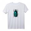 Skarabäus Käfer T-Shirt mit blaugrünem Insektenmuster – Perfektes Geschenk für Entomologen, Käfersammler und Insektenliebhaber