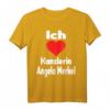 Ich liebe Kanzlerin T-Shirt zum HapFrog – Unterstützen Sie Angela Merkel mit diesem Deutschlandliebe Shirt als Geschenk für Familie und Freunde