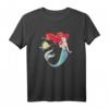 HapFrog The Little Mermaid Ariel und Flounder T-Shirt – Offizielles Disney Merchandise für Fans und Geburtstagsfeiern