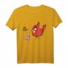 ÄÄH Miau?! Lustiges Vogel und Wurm Fun Witz Spruch T-Shirt – Humorvolles Cartoon Style Shirt für Frauen, Männer und Kinder