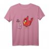 ÄÄH Miau?! Lustiges Vogel und Wurm Fun Witz Spruch T-Shirt – Humorvolles Cartoon Style Shirt für Frauen, Männer und Kinder