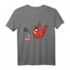 ÄÄH Miau?! Lustiges Vogel und Wurm Fun Witz Spruch T-Shirt – Humorvolles Cartoon Style Shirt für Frauen, Männer und Kinder