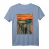 Der Schrei von Edvard Munch Expressionismus T-Shirt – Ikonisches Kunstwerk für Kunstliebhaber und Fans berühmter Maler