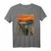 Der Schrei von Edvard Munch Expressionismus T-Shirt – Ikonisches Kunstwerk für Kunstliebhaber und Fans berühmter Maler