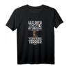 Lustiges Yorkshire Terrier Hund T-Shirt für Frauen – Mit Spruch 'Leg dich niemals mit einer Frau an die einen Yorkshire Terrier hält' für Hundeliebhaberinnen und Gassi-Gängerinnen