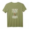 Lustiges Yorkshire Terrier Hund T-Shirt für Frauen – Mit Spruch 'Leg dich niemals mit einer Frau an die einen Yorkshire Terrier hält' für Hundeliebhaberinnen und Gassi-Gängerinnen