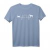 Katze und Hund mit EKG Frequenz und Herz - T-Shirt für Tierarzthelferinnen, Tiermedizinische Fachangestellte & Azubis – Kreatives Geschenk für die Tierarztpraxis