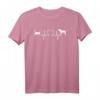 Katze und Hund mit EKG Frequenz und Herz - T-Shirt für Tierarzthelferinnen, Tiermedizinische Fachangestellte & Azubis – Kreatives Geschenk für die Tierarztpraxis