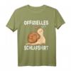 Offizielles Schnecken Schlafshirt – Lustiges Schlafanzug T-Shirt für Männer, Frauen & Kinder als Geschenk zu Geburtstag, Weihnachten, Mutter- & Vatertag