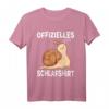 Offizielles Schnecken Schlafshirt – Lustiges Schlafanzug T-Shirt für Männer, Frauen & Kinder als Geschenk zu Geburtstag, Weihnachten, Mutter- & Vatertag