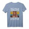 That's What I Do I Drink Coffee I Hate People Vintage Bär T-Shirt – Lustiges Geschenk für Kaffeeliebhaber, Tierfans & HapFrog