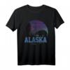 Alaska Shirt mit Grizzly Bär und Bergen - Vintage Outdoor Souvenir Geschenk T-Shirt für Natur- und Tierliebhaber