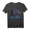 Alaska Shirt mit Grizzly Bär und Bergen - Vintage Outdoor Souvenir Geschenk T-Shirt für Natur- und Tierliebhaber