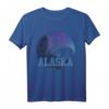 Alaska Shirt mit Grizzly Bär und Bergen - Vintage Outdoor Souvenir Geschenk T-Shirt für Natur- und Tierliebhaber