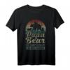 Papa Bear T-Shirt mit 3 Bären-Welpen - Vatertag Geschenk für Väter, Vintage & Nostalgisch