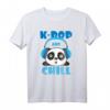 K-Pop und Chill Panda Tierliebhaber Bär T-Shirt – Süßes Kawaii Panda Shirt als Weihnachts- oder Geburtstagsgeschenk für Tierfans