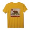 Kalifornien Republik Flagge Distressed Bär T-Shirt - Vintage Retro Design, Souvenir für Kalifornien-Liebhaber und Urlaubserinnerungen