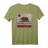 Kalifornien Republik Flagge Distressed Bär T-Shirt - Vintage Retro Design, Souvenir für Kalifornien-Liebhaber und Urlaubserinnerungen