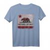 Kalifornien Republik Flagge Distressed Bär T-Shirt - Vintage Retro Design, Souvenir für Kalifornien-Liebhaber und Urlaubserinnerungen